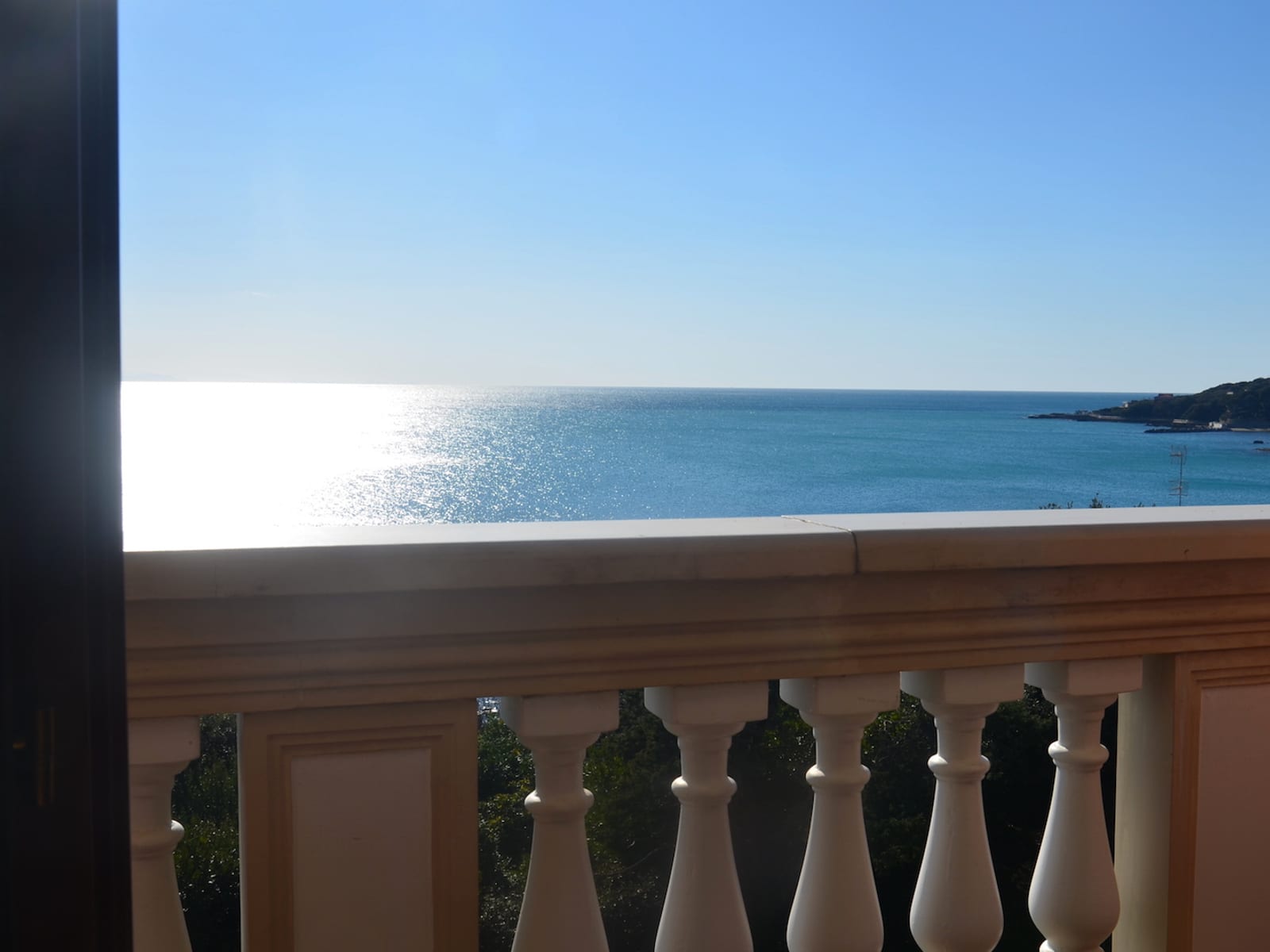 Bright sea view from a balcony at Villa Casa Marina