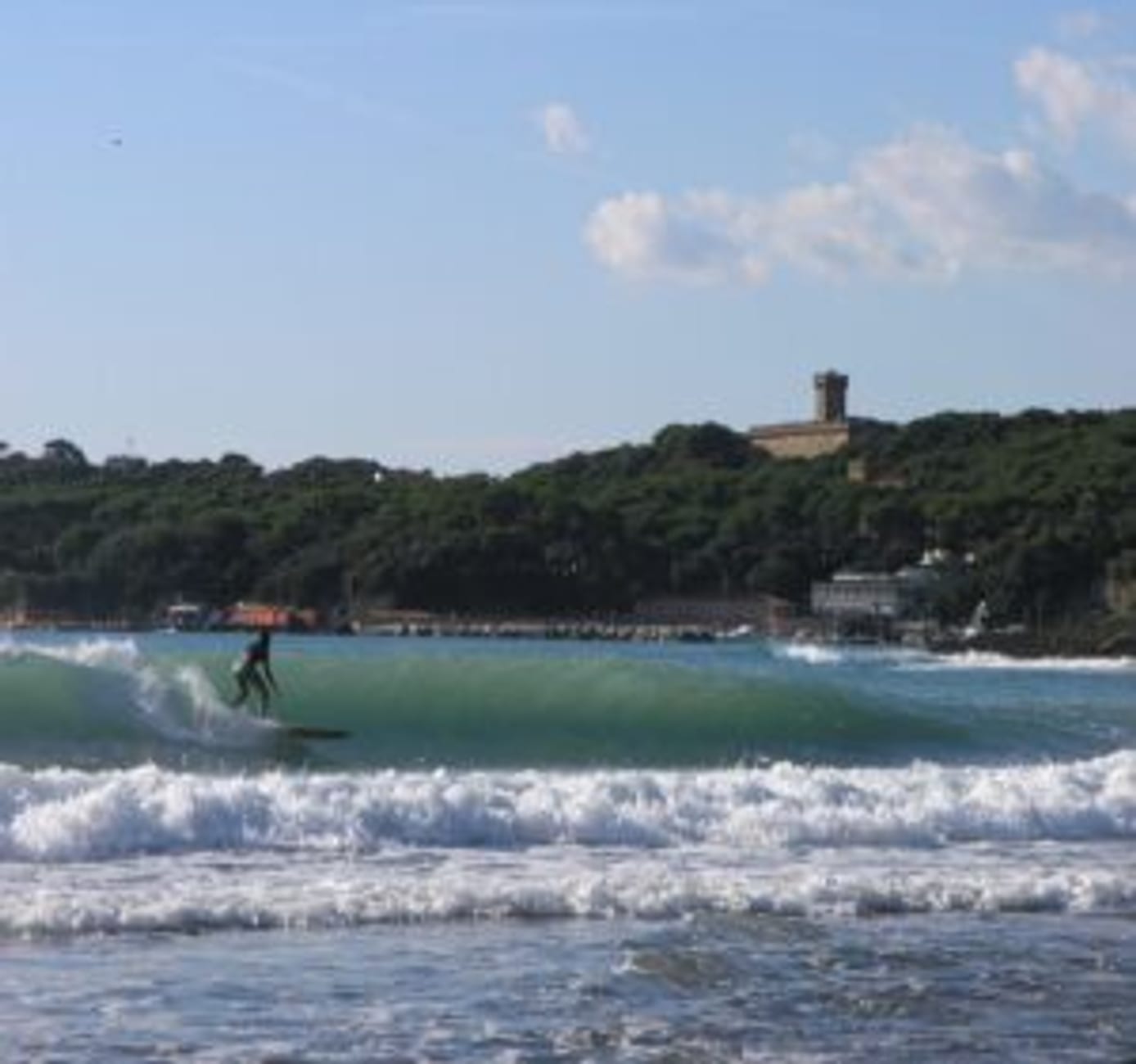 Clear sea and coast in Castiglioncello